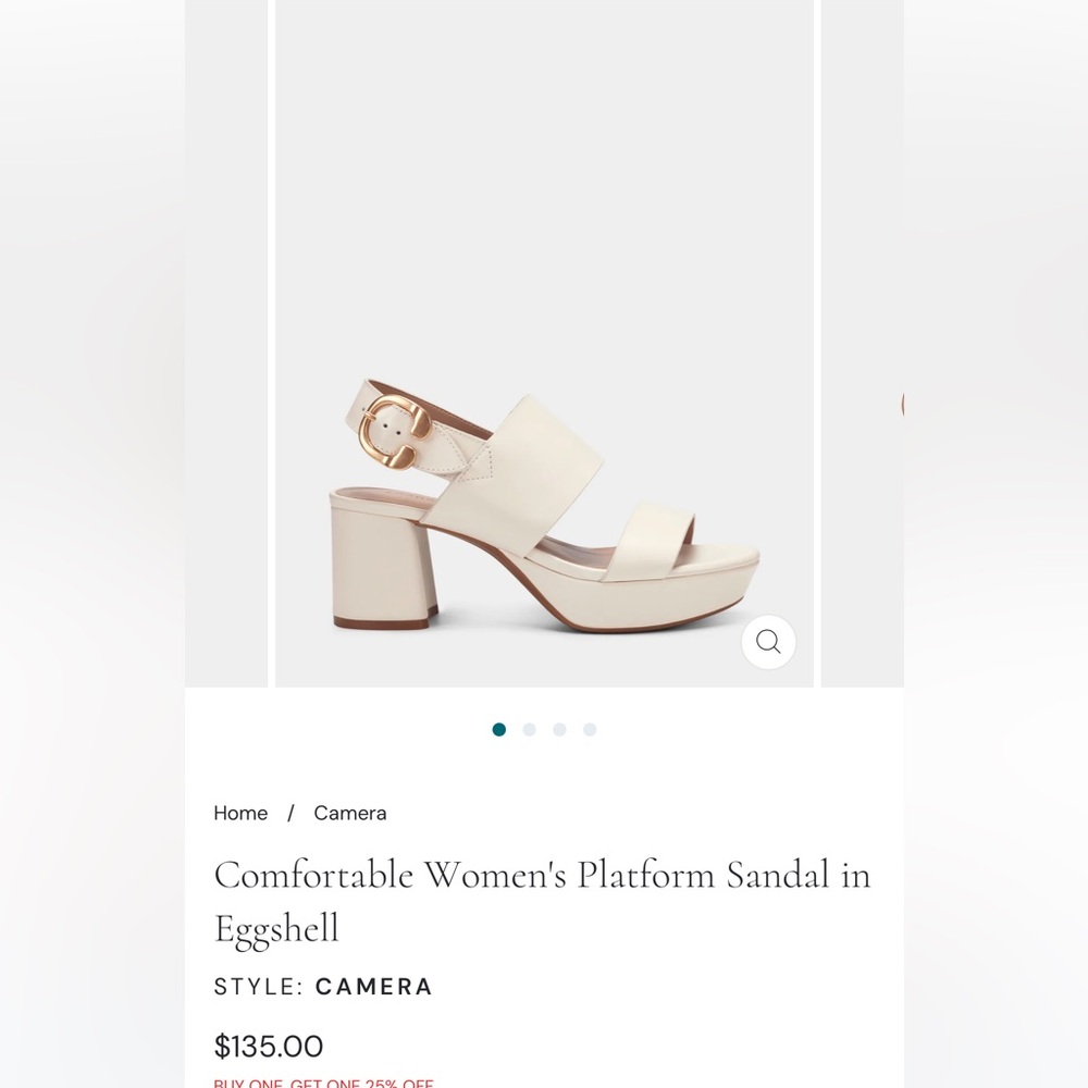 AEROSOLES Cream Heels with Crisscross Straps